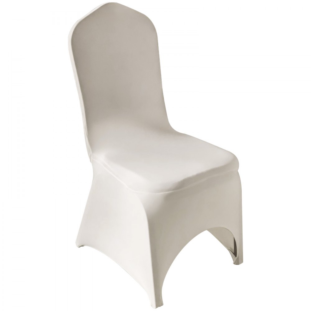 100x Stuhlhussen Stretch Elfenbein Stuhlbezug Stuhlüberzug Feiern Spandex Feiern