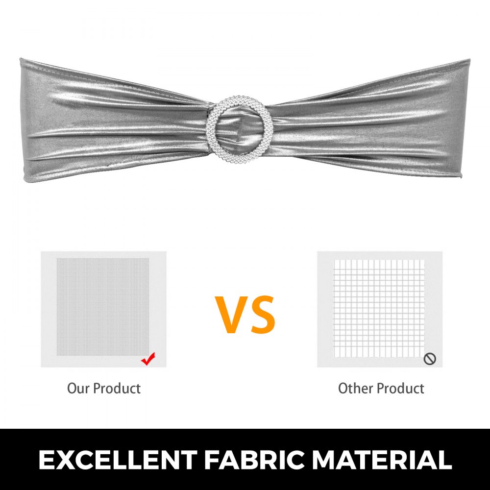 100pcs Stuhlschleifen Stretch Schleifen 100 Stück Hochzeit Stuhlhussen