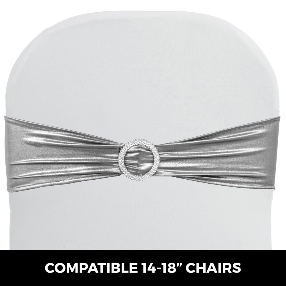 100pcs Stuhlschleifen Stretch Schleifen 100 Stück Hochzeit Stuhlhussen