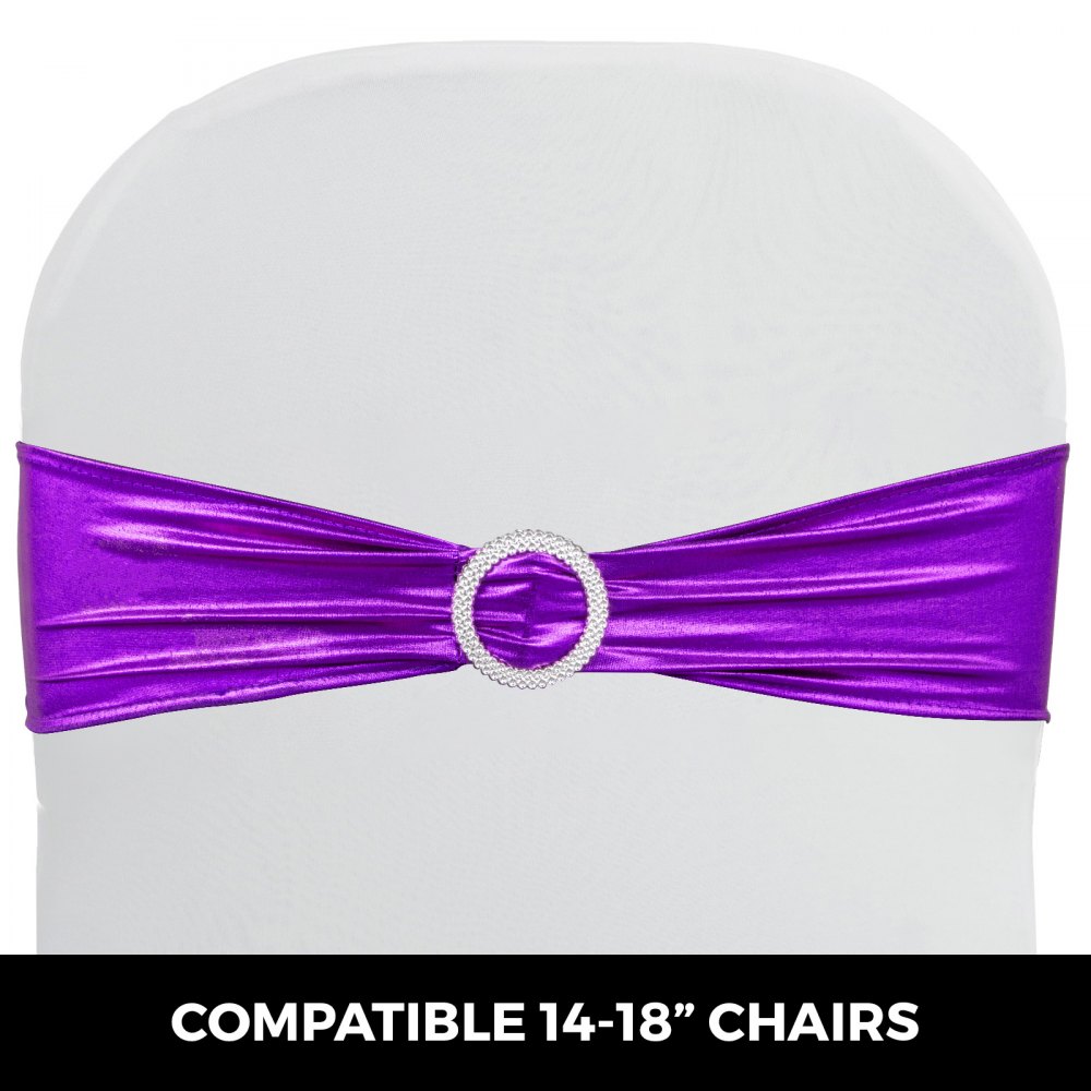 100pcs Stuhlschleifen Stretch Schleifen Stuhlbänder Bezug 100 Stück Hochzeit