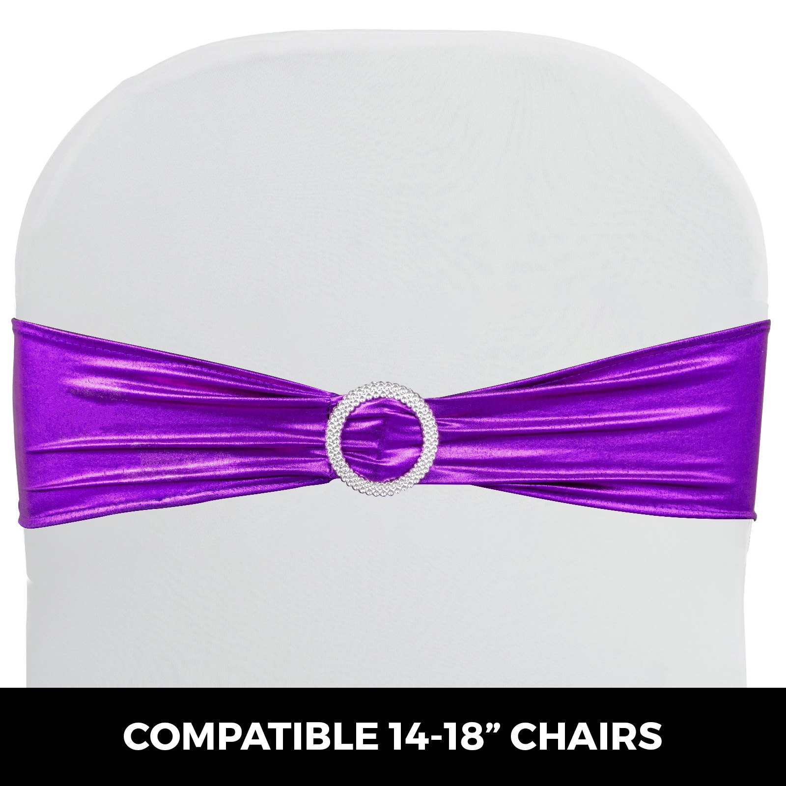 100pcs Stuhlschleifen Stretch Schleifen Stuhlbänder Bezug 100 Stück Hochzeit