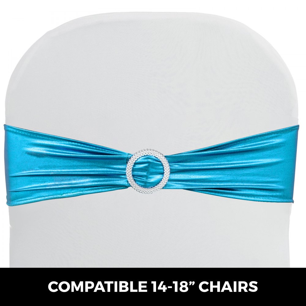 100pcs Stuhlschleifen Stretch Schleifen Stuhlbänder Elastisch Dekoration