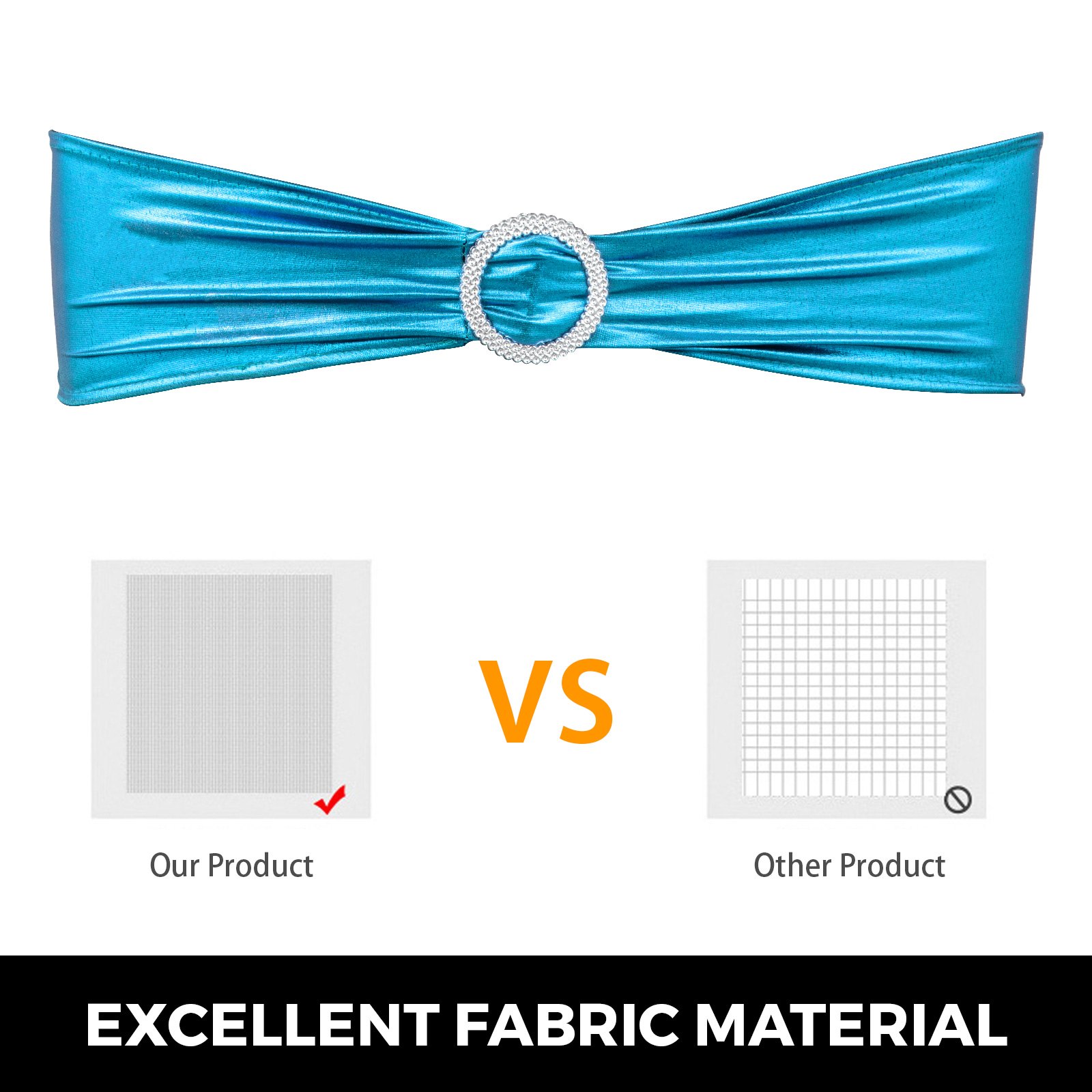 100pcs Stuhlschleifen Stretch Schleifen Stuhlbänder Elastisch Dekoration