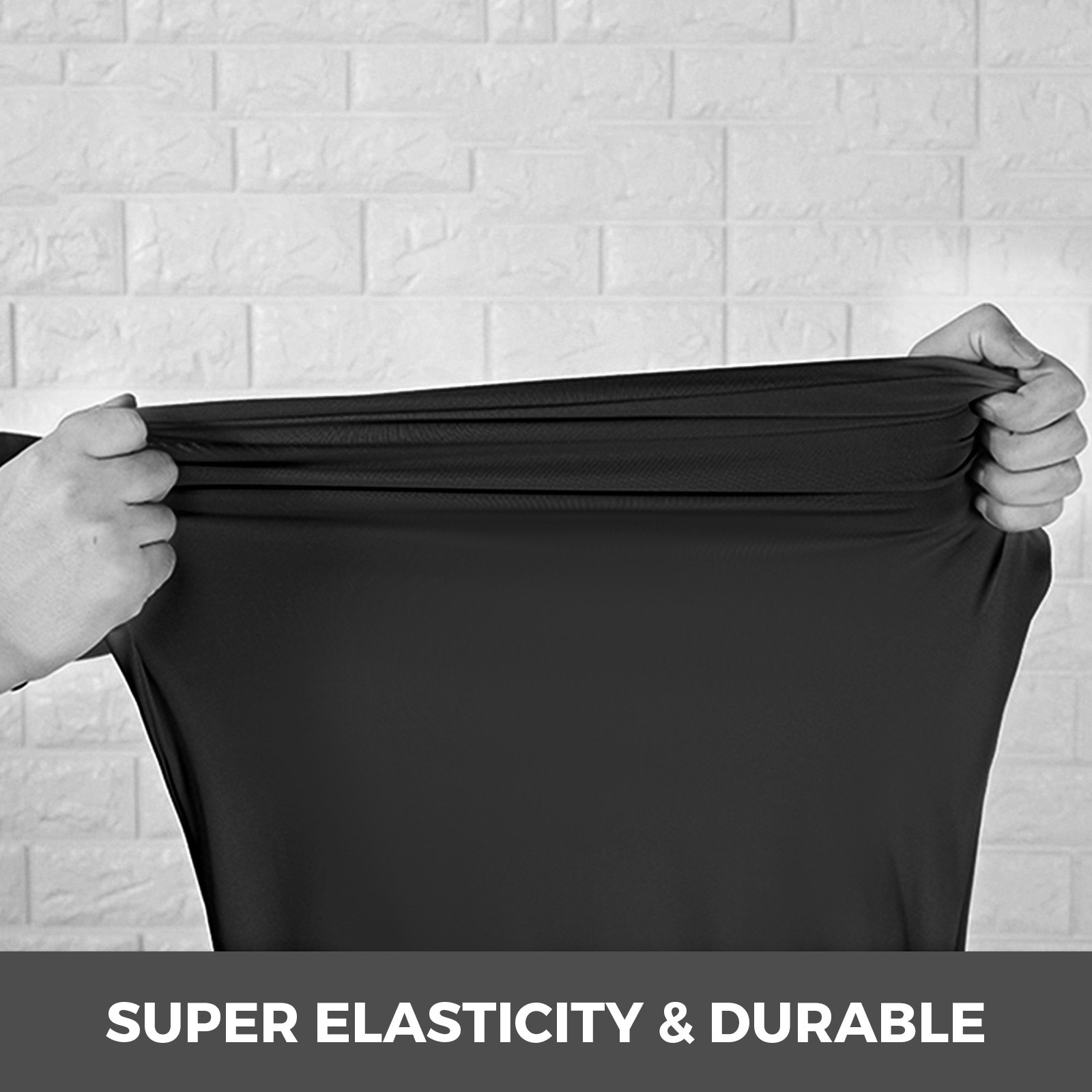 50x Stuhlhussen Schwarz Stretch Stuhlbezug Stuhlüberzug Flat Front Stühle Party