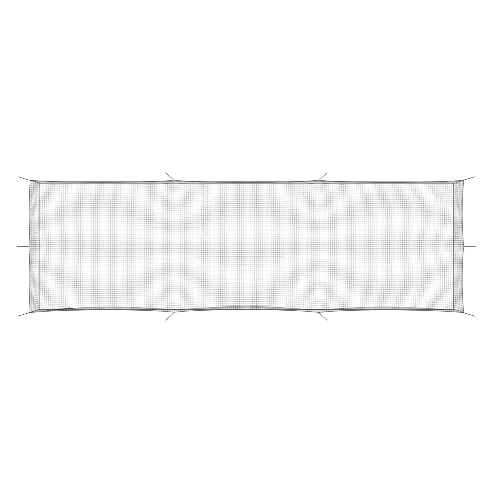 VEVOR Baseball-Schlagkäfig 1270x390x308 cm, Freistehender Tragbarer Schlagkäfig mit 30-lagigem & Geknotetem HDPE & Karabinerhaken, Übungsnetz für Outdoor Indoor Garten  (NUR NETZ)