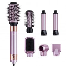 VEVOR Haartrocknerbürste 6-in-1 Multi-Haarstyler Volumenstyling Styling Locken