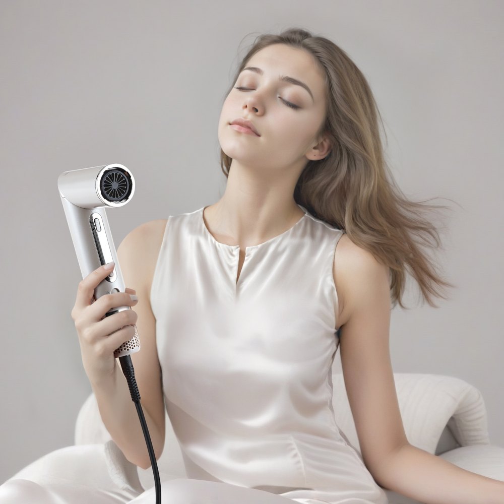VEVOR  7-in-1 Professioneller Multi-Haarstyler, 110.000U/min Hochgeschwindigkeits-Warmluftbürste mit 2 Auto-Wrap-Lockenwicklern, 3 Bürsten & 3 Düsen, Ionen-Föhn für schnelles Trocknen & Volumenstyling
