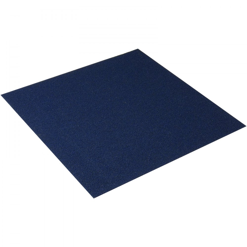 VEVOR Peel and Stick Carpet Tiles, 61 x 61 cm, Self-Adhesive Carpet Floor Tiles, Soft Cushioned Carpet Tiles, DIY Installation for Bedroom, Living Room, (15 pcs, dark blue)