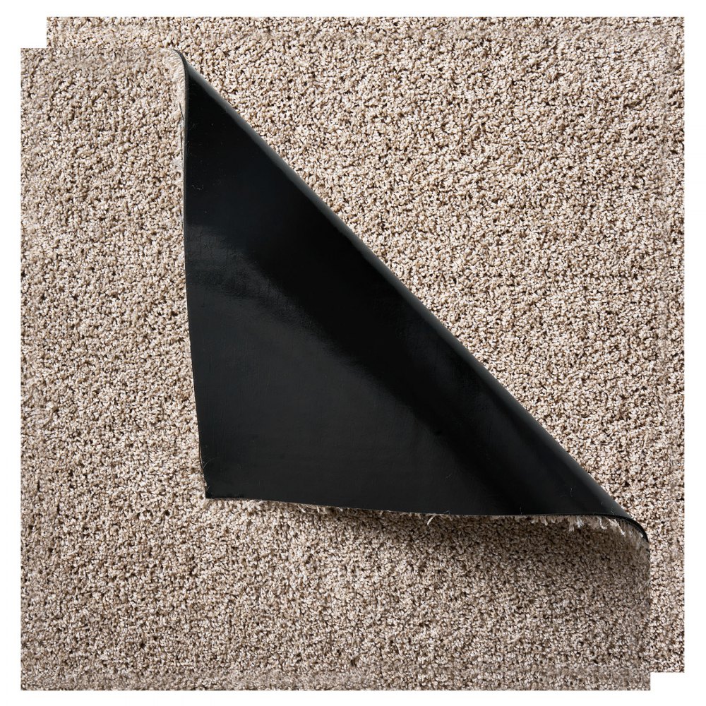 VEVOR Teppichfliesen 457,2 x 457,2 x 12 mm, 10er-Pack, selbstklebender Teppichboden mit Fläche von 2 m², Teppich Bodenbelag, einfacher DIY-Austausch für Wohnzimmer und Büro, Hellbraun