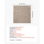 VEVOR Teppichfliesen 457,2 x 457,2 x 12 mm, 10er-Pack, selbstklebender Teppichboden mit Fläche von 2 m², Teppich Bodenbelag, einfacher DIY-Austausch für Wohnzimmer und Büro, Hellbraun
