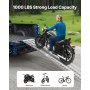 VEVOR Aluminium-Rampe 1 Stk. Hochleistungsrampe Verladerrampe (680 kg belastbar) mit breiterer Rampenoberfläche, universelle stabile Laderampe mit Griffen, für ATV UTV Motorrad Elektrofahrrad