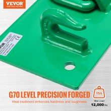 VEVOR 7,93mm Traktor-Eimerhaken Güteklasse 70 Greifhaken aus Stahl 5443,1kg