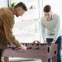 VEVOR Foosball Table, 48-inch Standard Size Foosball Table, Full Size Indoor Foosball Table for Home, Family and Playroom, Football with Foosball Table Set, Including 2 Balls and 2 Drink Holders