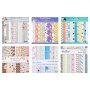 VEVOR Scrapbook-Papier, 72 Blätter 152x152 mm, Gemischtes Bastelpapier für VEVOR Stanz- & Prägemaschinen, Gemustertes Design für Dekorationen, Scrapbooking, Kartenherstellung & DIY-Bastelarbeiten