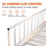 VEVOR Aluminiumrampen, Dreifach Faltbare Rampe mit Lastgurten, 700 kg Klappbare Laderampe für Motorräder, Traktoren, ATV/UTV, Lkws, Rasenmäher, Schneefräsen, 1956 x 1379 x 38 mm 1 Stk.