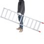 VEVOR Aluminiumrampen, Dreifach Faltbare Rampe mit Lastgurten, 700 kg Klappbare Laderampe für Motorräder, Traktoren, ATV/UTV, Lkws, Rasenmäher, Schneefräsen, 1956 x 1379 x 38 mm 1 Stk.