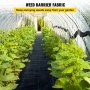 VEVOR Gartenvlies Unkrautvlies167m² Reißfestes Unkrautvlies 51g/m² Gartenvlies Unkrautschutzvlies mit hoher UV-Stabilisierung 91.4m x 1,83m