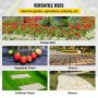 VEVOR Gartenvlies Unkrautvlies167m² Reißfestes Unkrautvlies 51g/m² Gartenvlies Unkrautschutzvlies mit hoher UV-Stabilisierung 91.4m x 1,83m