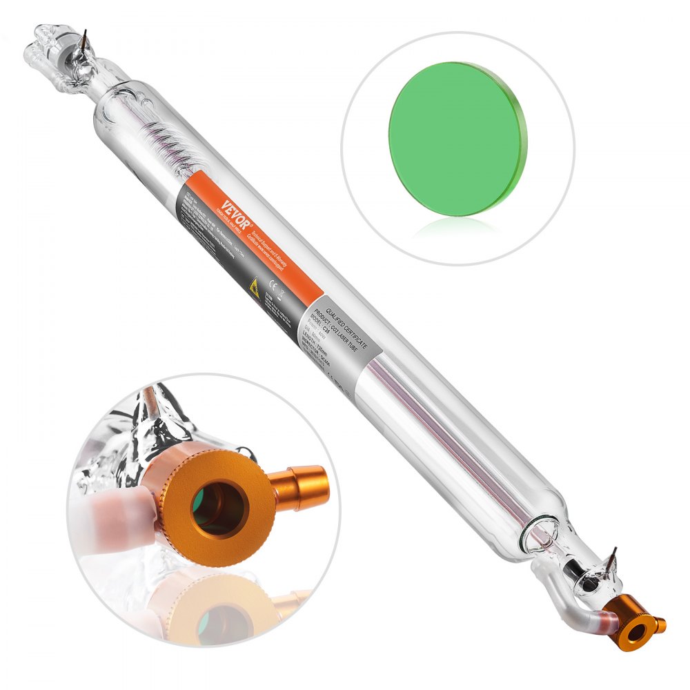 VEVOR 90W CO2 Laserrör 49,2 Tum / 1250 Mm Borosilikatglas Laserskärrör VEVOR EU