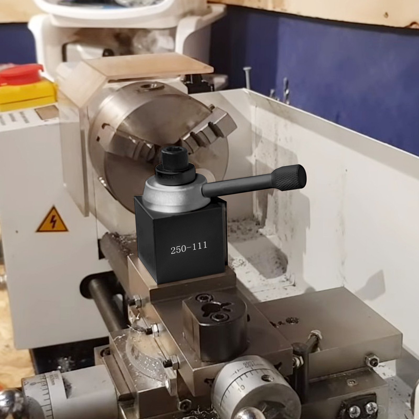 4-teiliger Schnellwechsel-Werkzeughalter – Für Drehmaschinen, Abstech- & Bohrhalter, Aus Aluminiumlegierung, Für Präzisionsbearbeitung