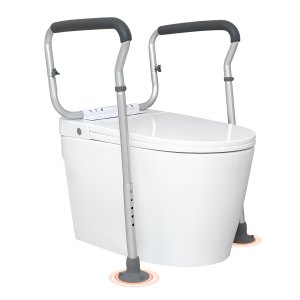 VEVOR Toiletten Aufstehhilfe Toilettensitzerhöhung Armlehne 45–55 Cm ...