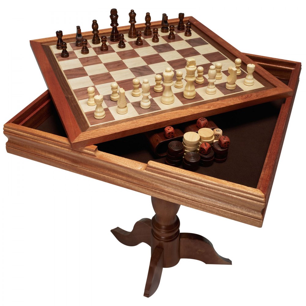 Juego De Ajedrez Magnético De Madera VEVOR – Tablero Plegable 29x29 Cm Con Piezas Y Almacenamiento Para Viajes