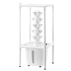 Xigner Hydroponik-Turm 30 Löcher - Aeroponik System Mit Pumpe & LED