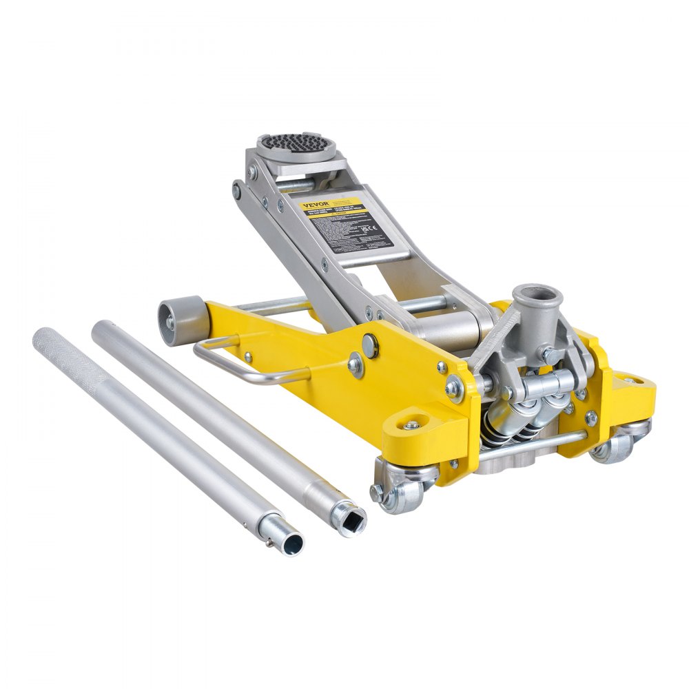 Produktbild von 3t Rangierwagenheber 56198 – Hydraulischer Wagenheber Low Profil (80–505 Mm) Mit Doppelzylinder Für Tiefergelegte Fahrzeuge – AWZ Qualität