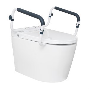 VEVOR Toiletten Aufstehhilfe Toilettensitzerhöhung Armlehne 410–510 Mm ...