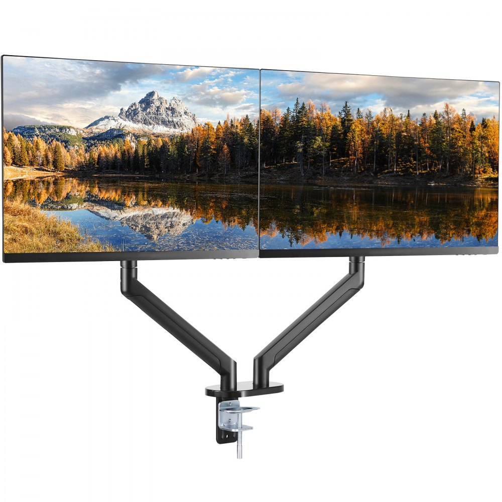 Verstellbare & Faltbare Einzel-Monitorhalterung – VESA 75x75/100x100, Für 10-27 Zoll Monitore, Max. 10 Kg, Mit Standfunktion