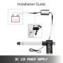 Mini Linearaktuator 12V – Hub 100mm, Geschwindigkeit 30mm/s | Für Massageliegen, Tische, Fensterheber | Bis 20N Kraft