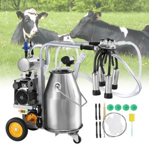 Produktbild von Bewinner Melkmaschine – 3L Tragbar, Elektrisch, 304 Edelstahl, Mit Pulsation & Auto-Stopp