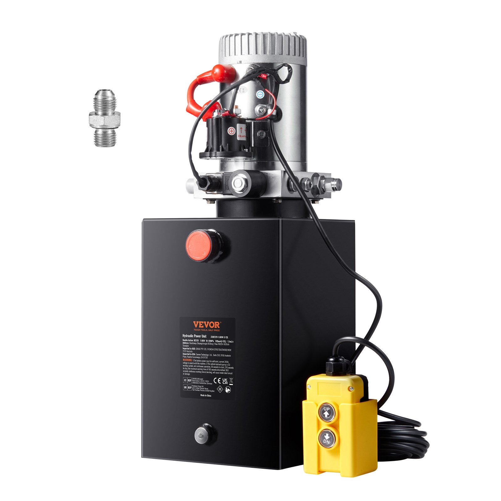 Hydraulikpumpe 220V, 620W, 3L Ölvolumen, 70 MPa Hochdruck – Doppelwirkend, 1600 Rpm, Mit Fernbedienung & Überdruckschutz – Für Heben, Biegen & Schneiden
