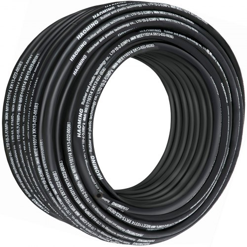 VEVOR Manguera Hidráulica 100m Tubo de Aceite Manguera Hidráulica Presión Máxima 5000psi Diámetro Interior/Exterior 0,97/1,9cm Manguera de Presión Hidráulica para Transferir Gasolina Aceite Hidráulico