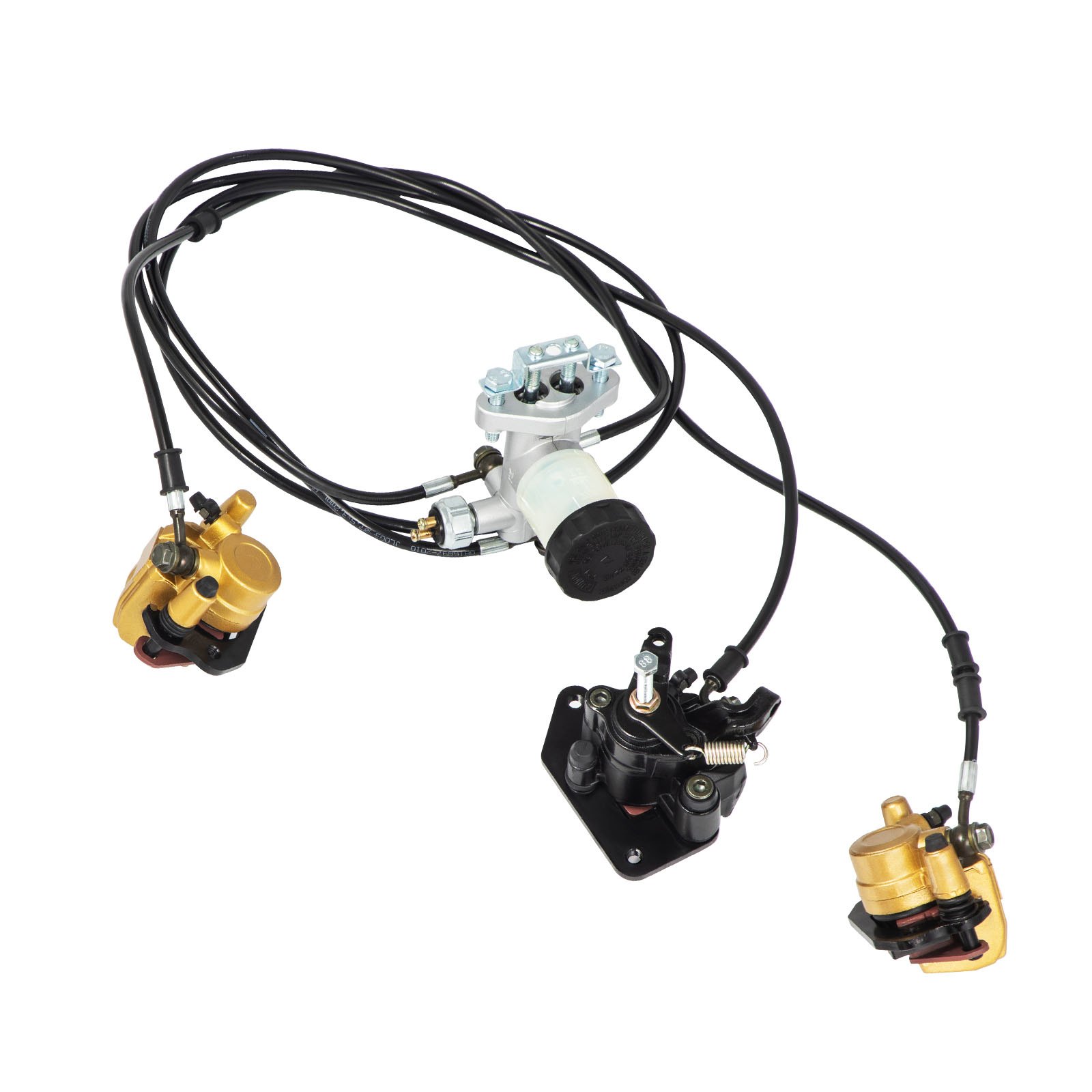 VEVOR Juego de cilindro maestro Go-Kart Cable hidráulico Longitud 860 mm 150 cc Trailmaster Hammerhead Ideal para entusiastas de los karts de bricolaje