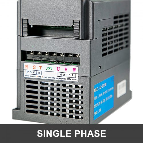 VEVOR Motor Eje Enfriado por Aire de 0,8KW y Variador de Frecuencia 2HP 1,5KW VFD