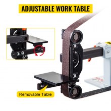 VEVOR Lijadora de Banda con 3 Cintas de 50 x 2082 mm, Lijadora Eléctrica de Correa con Motor de Cobre Puro Velocidad Constante 2800 r/min, Lijadora Pulidora Amoladora 1500 W para Pulir Herramientas