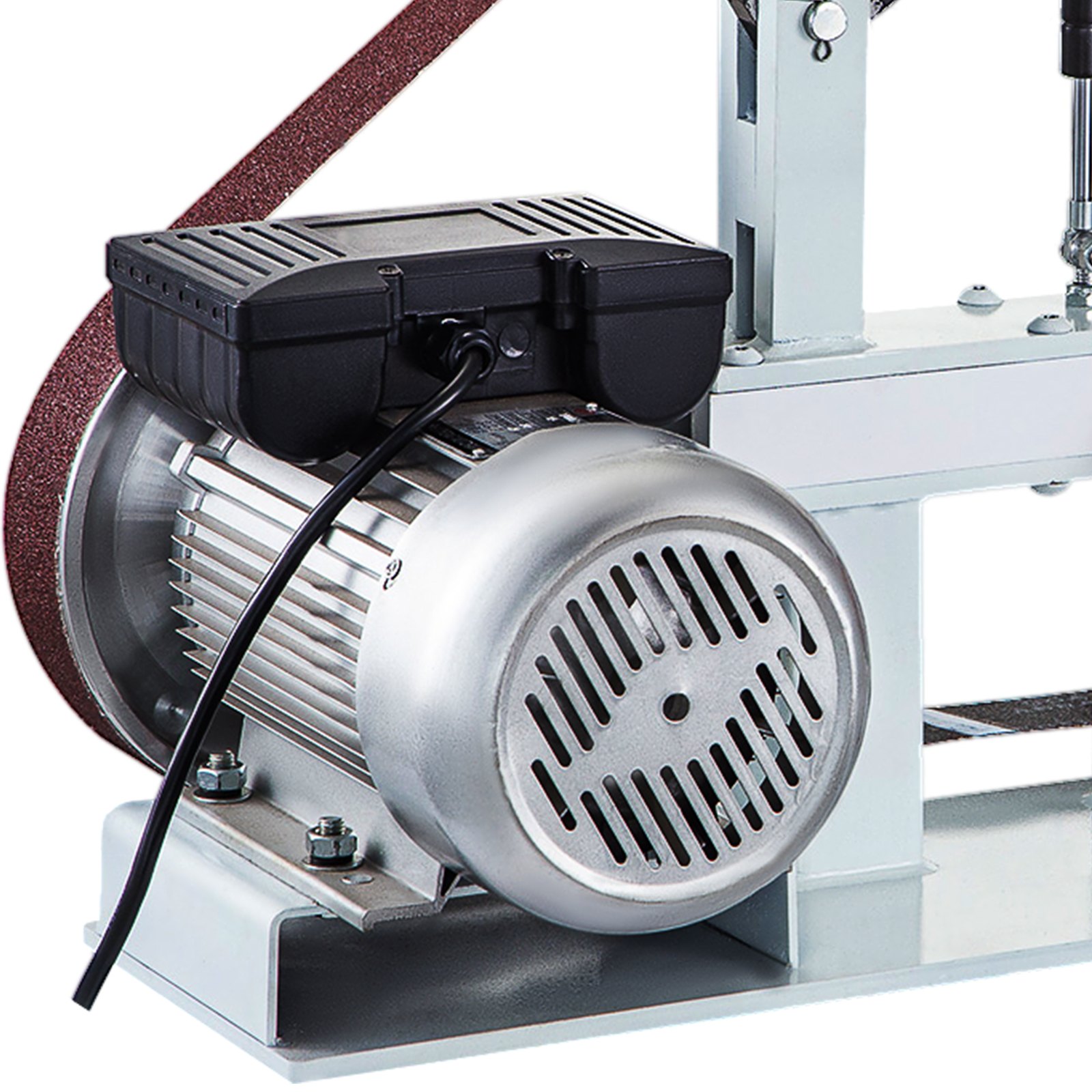 VEVOR Lijadora de Banda con 3 Cintas de 50 x 2082 mm, Lijadora Eléctrica de Correa con Motor de Cobre Puro Velocidad Constante 2800 r/min, Lijadora Pulidora Amoladora 1500 W para Pulir Herramientas