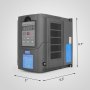 VEVOR 1,5 KW con Refrigeración por Agua Motor de Giro 65 x 188 mm 1,5 KW 8000-24000 R/min 220V~250V ER11(3,175mm,4mm,6mm) Mandril de Pinza, 1,5KW Variador de Frecuencia 208-240VAC 48-63Hz 1 y 3 Fases
