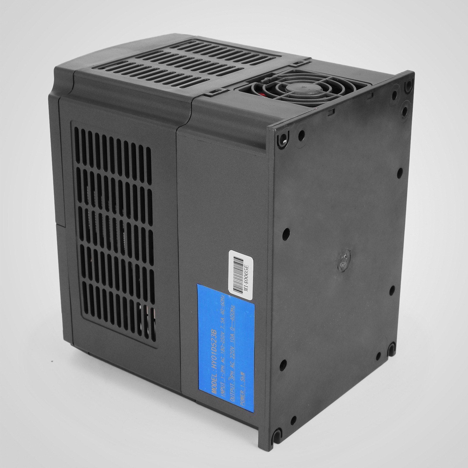 VEVOR 1,5 KW con Refrigeración por Agua Motor de Giro 65 x 188 mm 1,5 KW 8000-24000 R/min 220V~250V ER11(3,175mm,4mm,6mm) Mandril de Pinza, 1,5KW Variador de Frecuencia 208-240VAC 48-63Hz 1 y 3 Fases