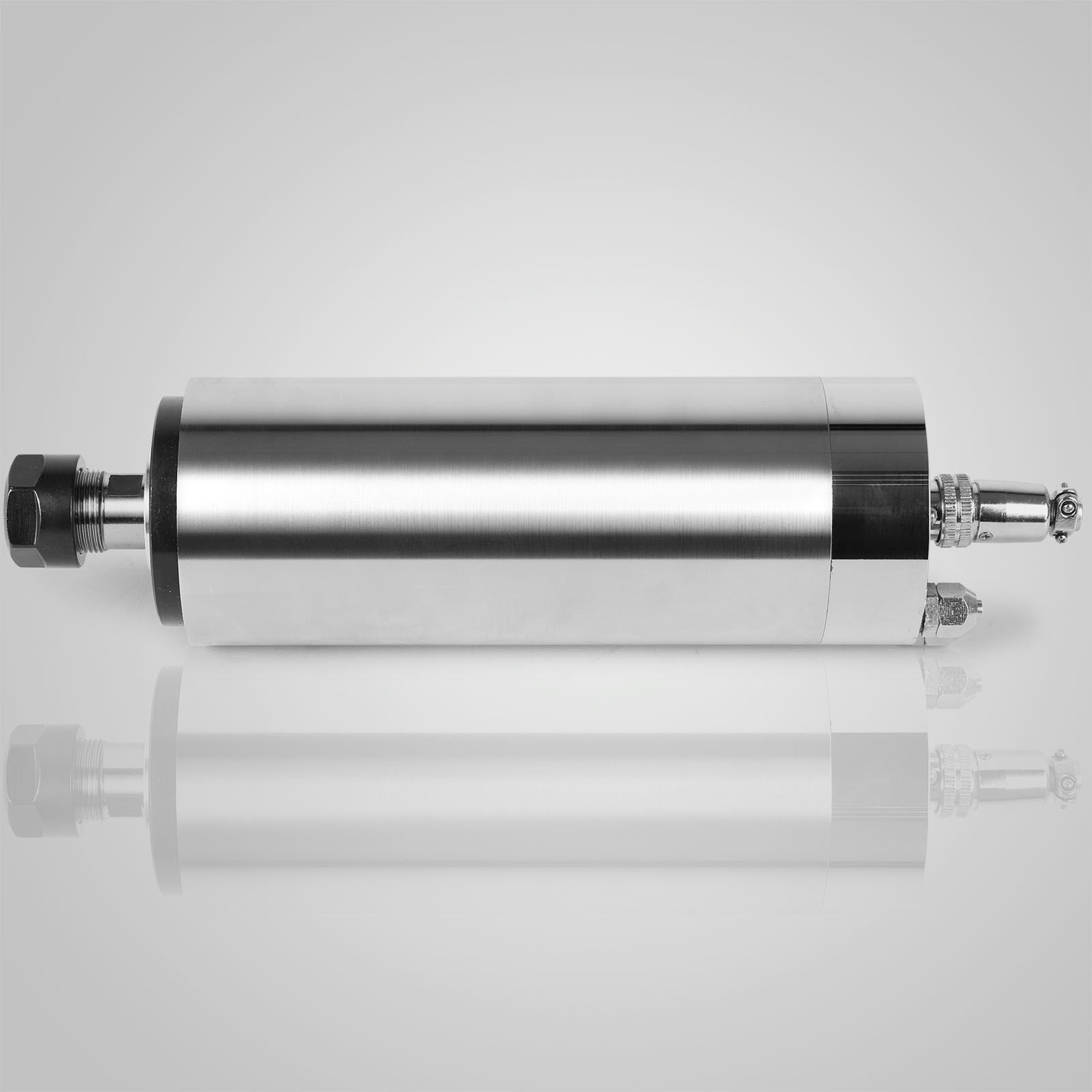 VEVOR 1,5 KW con Refrigeración por Agua Motor de Giro 65 x 188 mm 1,5 KW 8000-24000 R/min 220V~250V ER11(3,175mm,4mm,6mm) Mandril de Pinza, 1,5KW Variador de Frecuencia 208-240VAC 48-63Hz 1 y 3 Fases