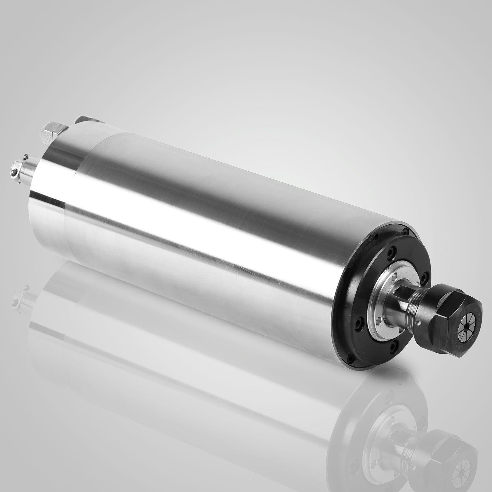 VEVOR 1,5 KW con Refrigeración por Agua Motor de Giro 65 x 188 mm 1,5 KW 8000-24000 R/min 220V~250V ER11(3,175mm,4mm,6mm) Mandril de Pinza, 1,5KW Variador de Frecuencia 208-240VAC 48-63Hz 1 y 3 Fases