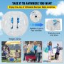 Pelota de parachoques inflable VEVOR, liviana, fácil de desinflar y conveniente para viajar.