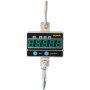 VEVOR Báscula de Grúa Electrónica con Color de Plata 1000 kg Escala con Gancho Resistente Resolución 0,5 kg Escala de Grúa Digital, Mini Báscula Colgante Portátil con Pantalla LCD para Maletas de Viaje