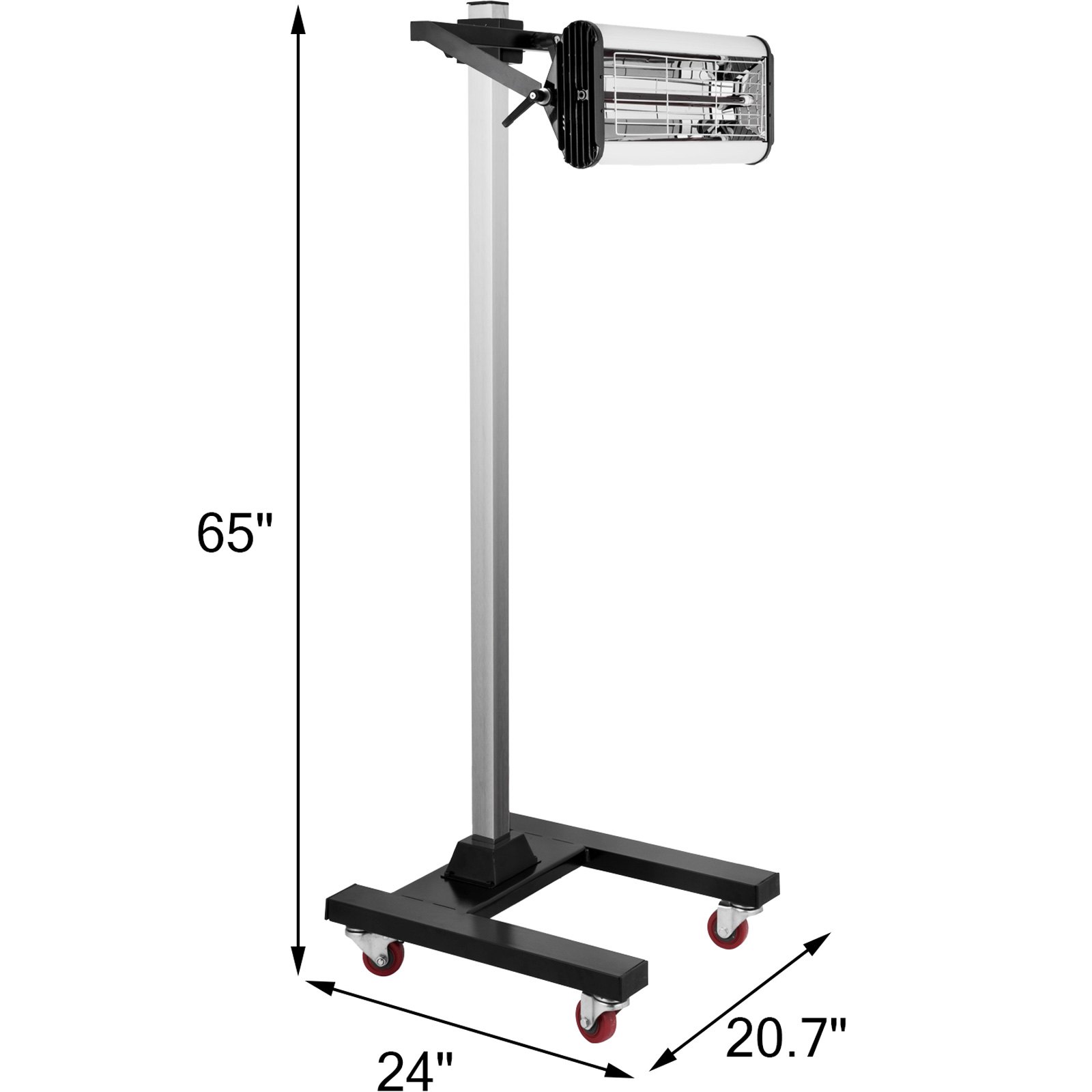 VEVOR Secador Infrarrojos 1000W, Secador de Pintura Infrarrojo para Carrocería Coche 1000W, Secador de Pintura Infrarrojo, Infrarrojos Lámpara de Secado de Pintura, Lámpara de Infrarrojo 80 x 50 cm²