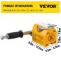 VEVOR Imán Cabrestantes Permanente Magnético 100KG, Elevador Magnético de Acero Amarillo, de Alta Resistencia Amarillo, Elevador Magnético con Imán Duradero Flexible, Levantamiento Magnético