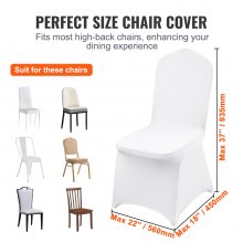 100pcs Cubierta De La Silla Blanca Para Boda Fiesta Nuevo