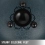 VEVOR Tambor de Lengüeta de Acero 11 Nota, Handpan de 25 cm, Tambor de Acero Colgante de Azul Marino, Instrumentos de Percusión de Tambores de Acero con Bolsa, Libro, Mazas y Soporte de Mazo