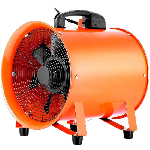 Ventilador Industrial De 10" Soplador Portátil De 250mm Velocidad 2800-3300rpm