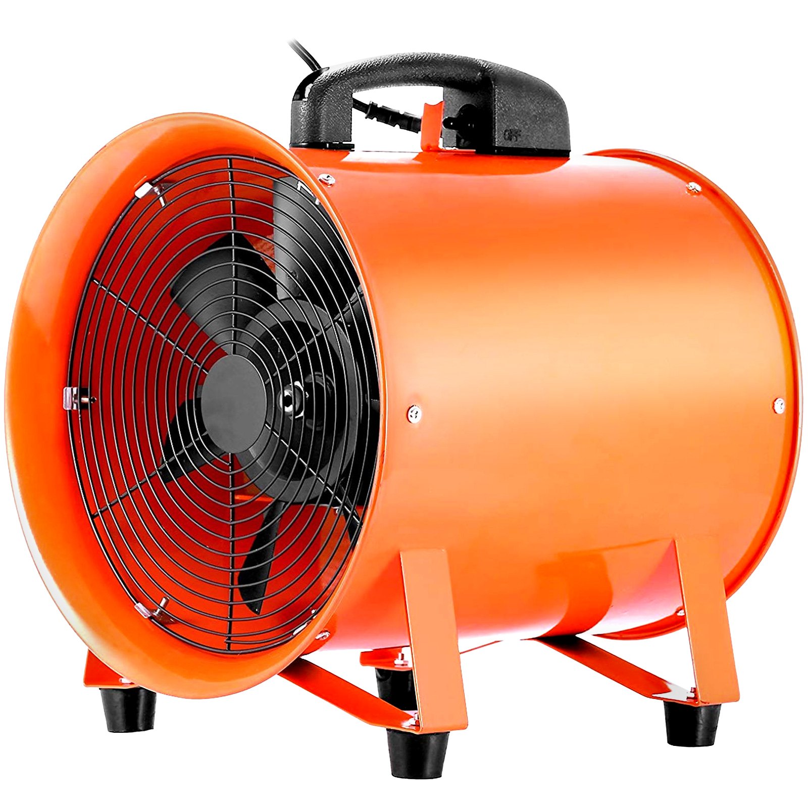 Ventilador Industrial De 10" Soplador Portátil De 250mm Velocidad 2800-3300rpm
